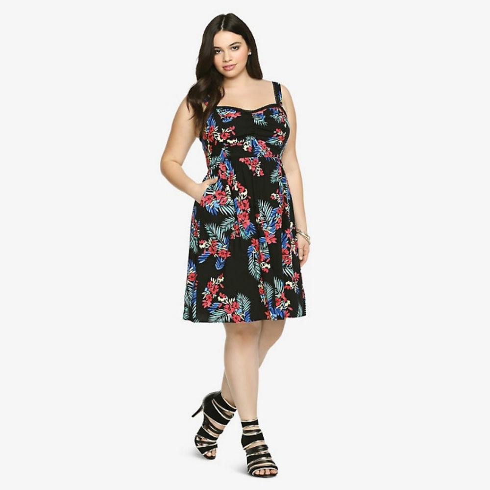 Torrid Tropical Challis Sundress